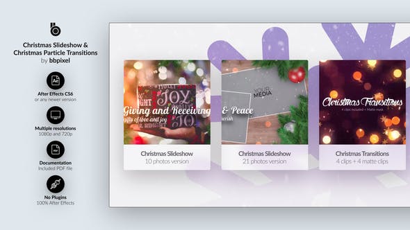 Christmas Slideshow & Christmas Particle Transitions - Download 25174120 Videohive