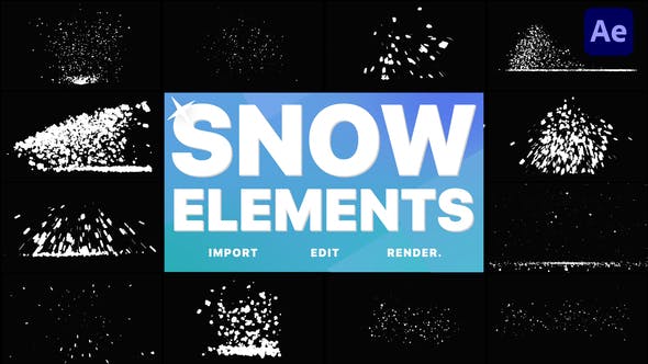 Christmas Snow Elements | After Effects - Download Videohive 34884495