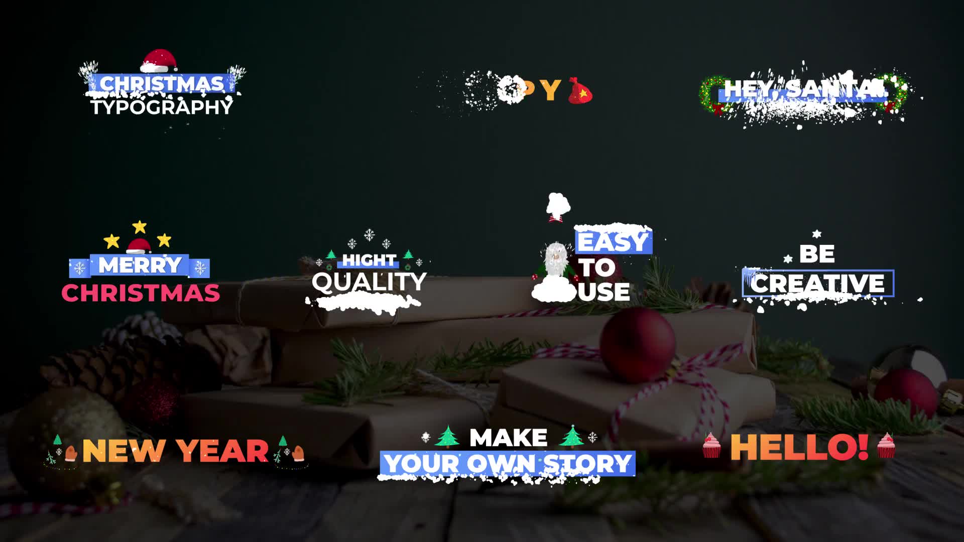 Christmas Snow Titles | After Effects Videohive 29479033 After Effects Image 2
