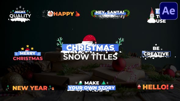 Christmas Snow Titles | After Effects - 29479033 Download Videohive