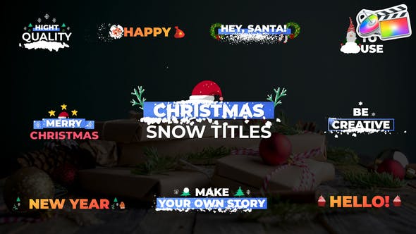 Christmas Snow Titles | FCPX - 29784865 Download Videohive