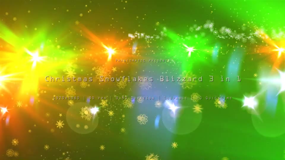 Christmas Snowflakes Blizzard - Download Videohive 14058212