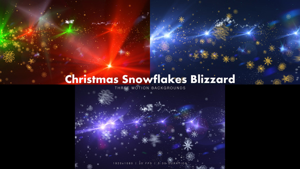 Christmas Snowflakes Blizzard - Download Videohive 14058212