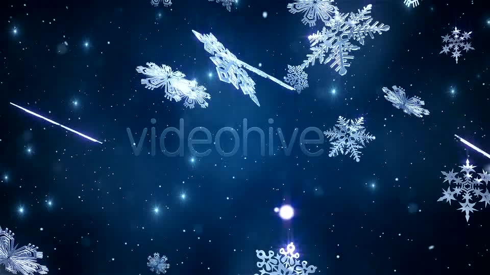 Christmas Snowflakes Loop Videohive 6371366 Motion Graphics Image 1