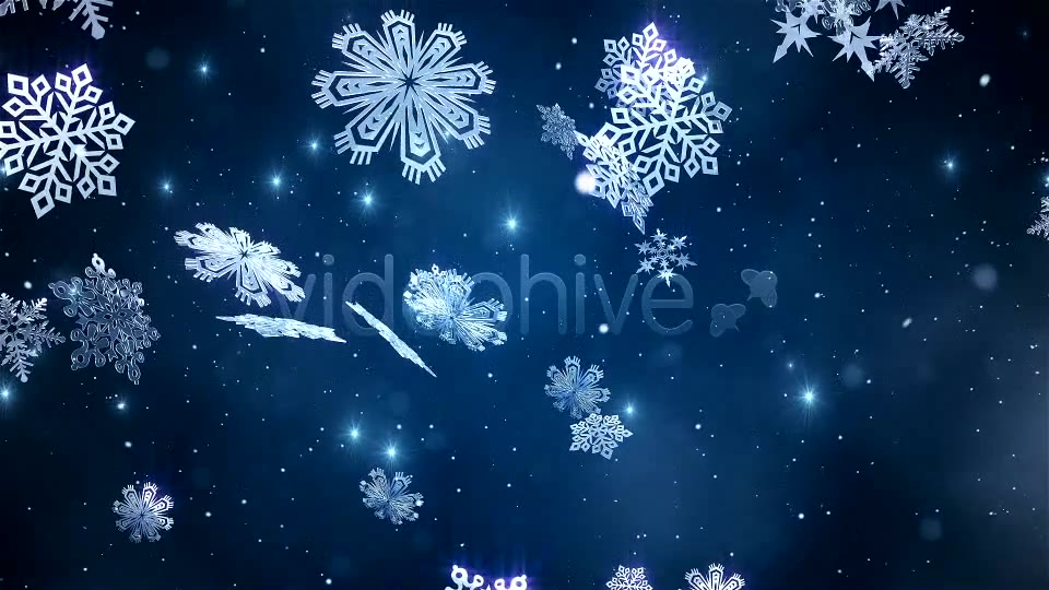 Christmas Snowflakes Loop Videohive 6371366 Motion Graphics Image 5