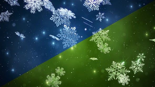 Christmas Snowflakes Loop - Videohive Download 6371366