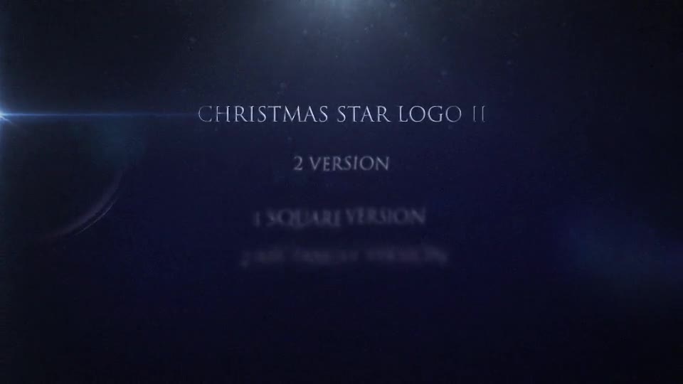 Christmas Star Logo II - Download Videohive 8714906