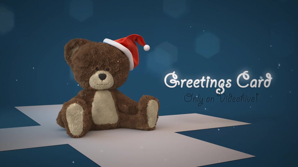 Christmas Teddy Bear Greetings - Download Videohive 13892821