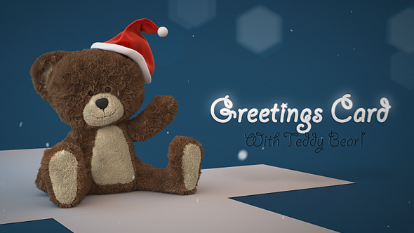 Christmas Teddy Bear Greetings - Download Videohive 13892821