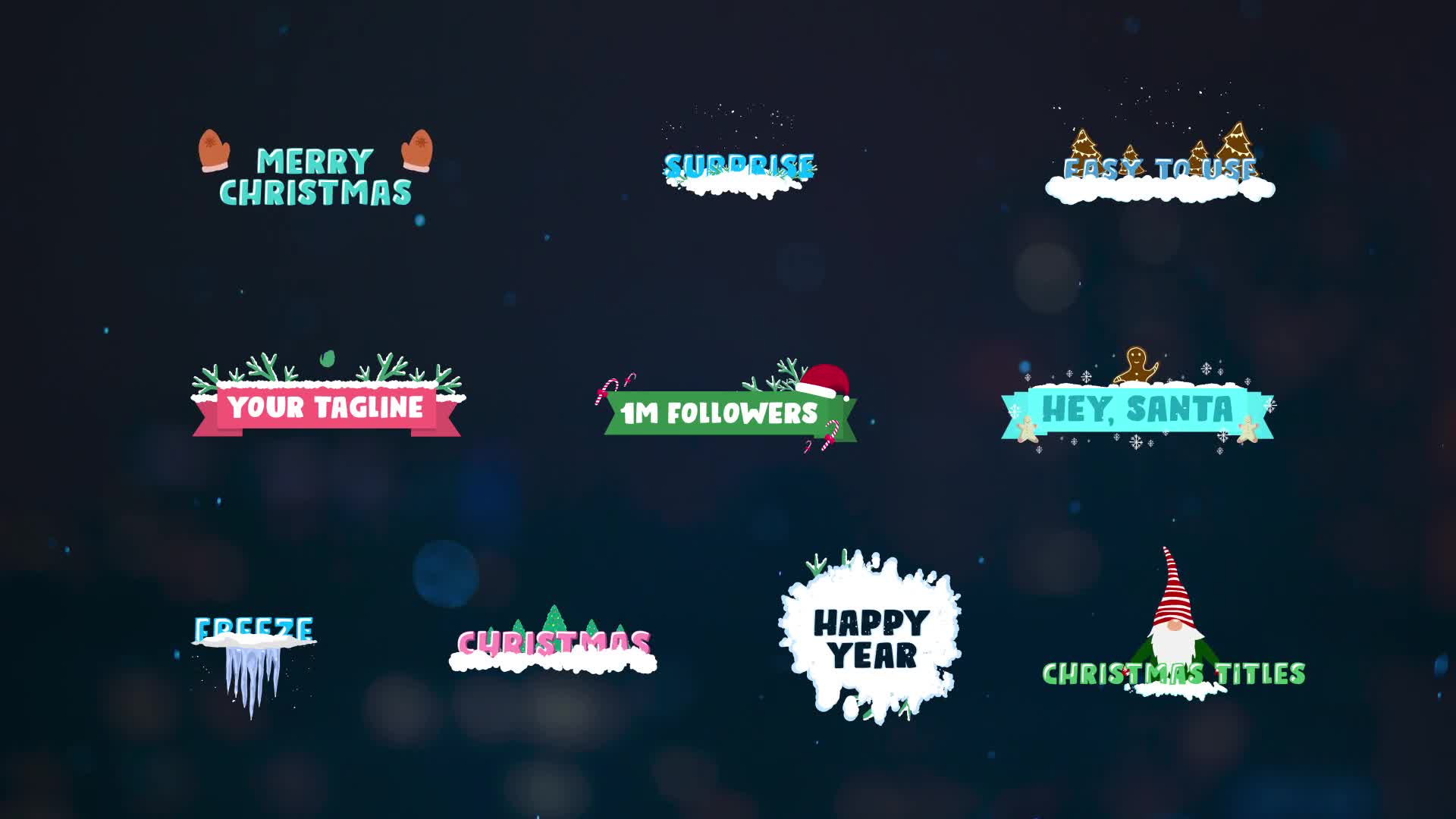 Christmas Titles | After Effects Videohive 29706941 After Effects Image 1