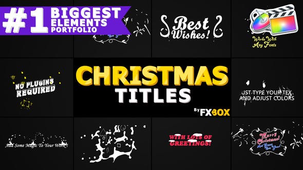 Christmas Titles And Transitions | FCPX - 25296025 Download Videohive