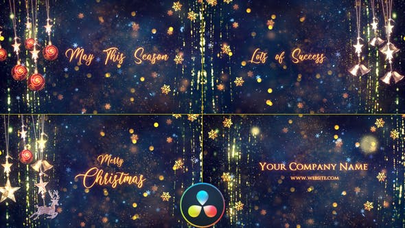 Christmas Titles DaVinci Resolve - Videohive 34790634 Download