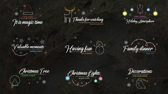 Christmas Titles || DaVinci Resolve - Videohive 35164924 Download