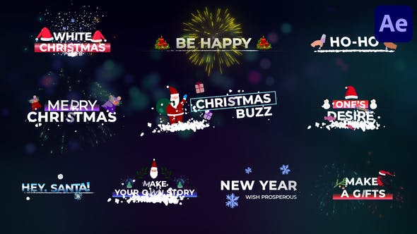 Christmas Titles for After Effects - Download Videohive 35074485