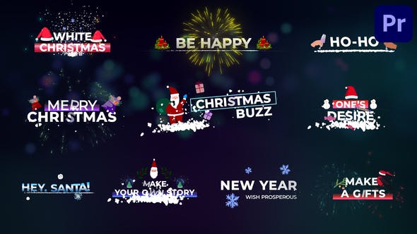 Christmas Titles for Premiere Pro - Videohive 35207636 Download