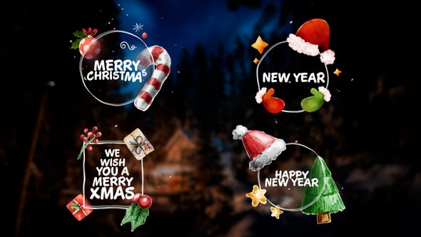 Christmas Titles Lower Thirds - Videohive Download 55678230