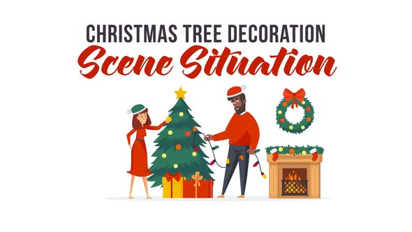 Christmas tree decoration Scene Situation - Videohive 29496492 Download