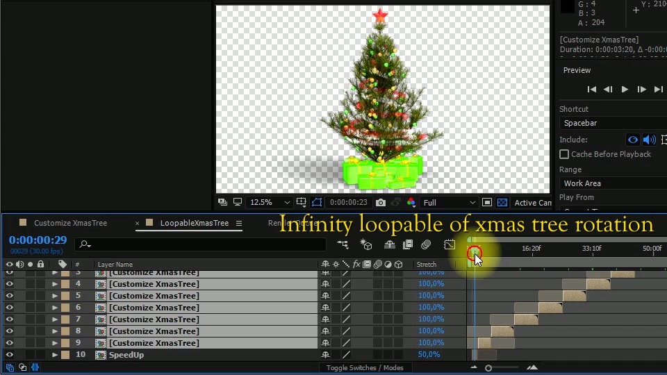 Christmas Tree Element Videohive 21079040 After Effects Image 11