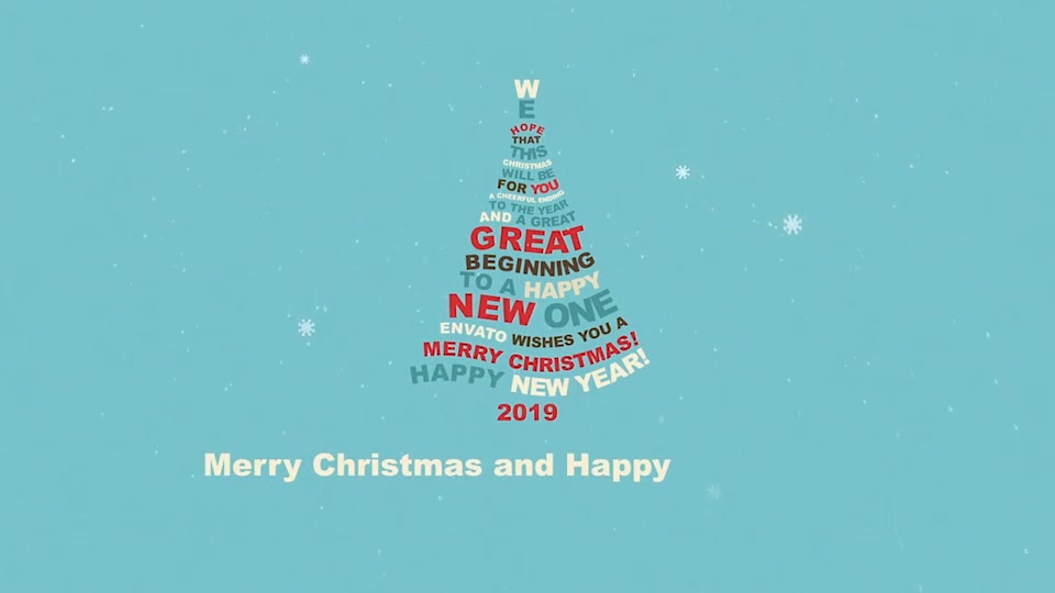 Christmas Tree Greetings 2019 - Download Videohive 9562150