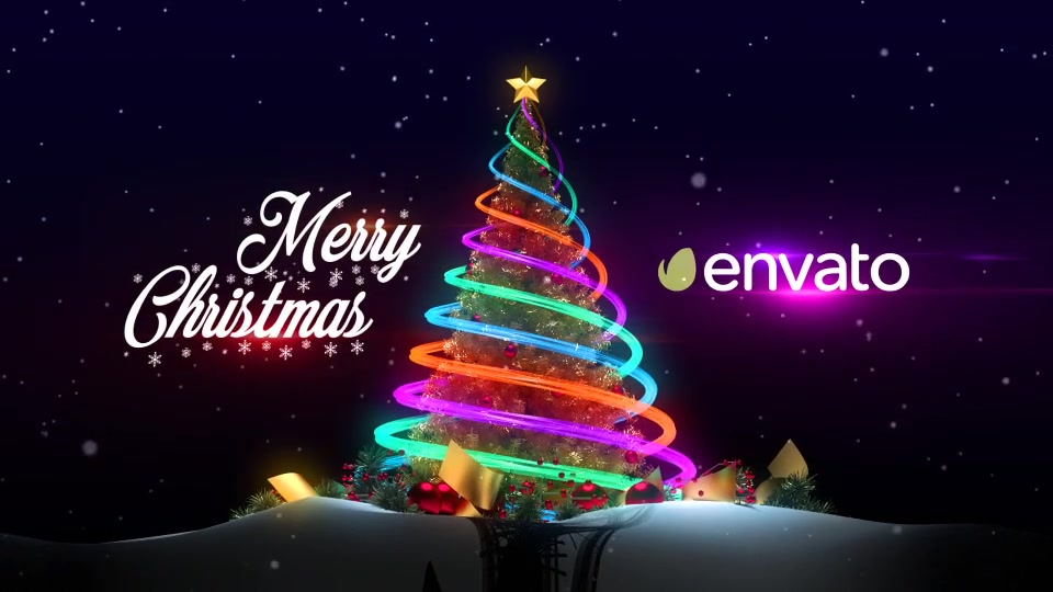 Christmas Tree & New Year Greetings - Download Videohive 19041852