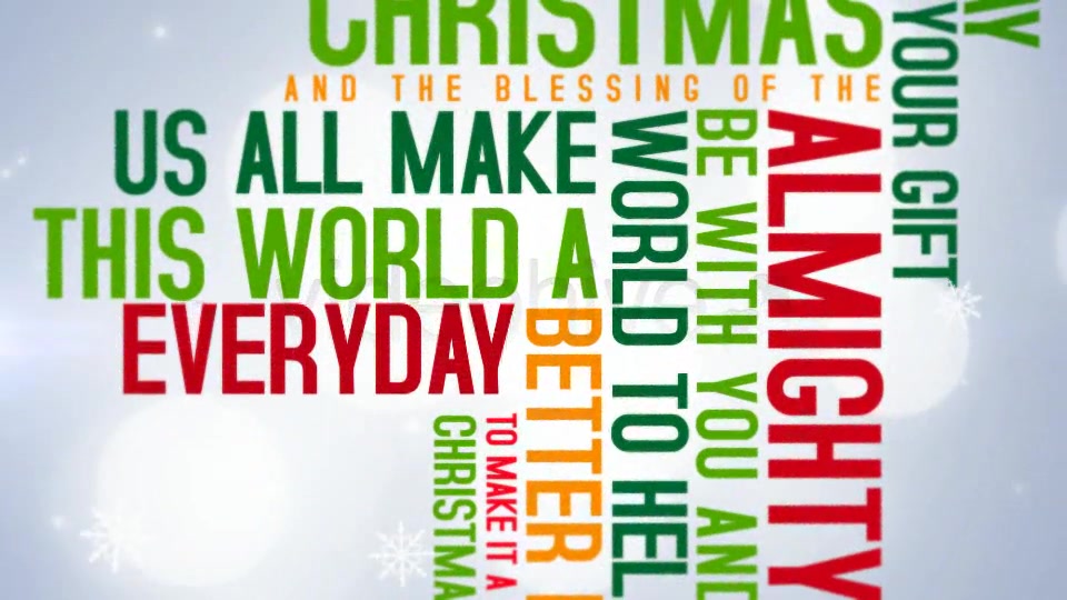 Christmas Typo Wishes - Download Videohive 6063953