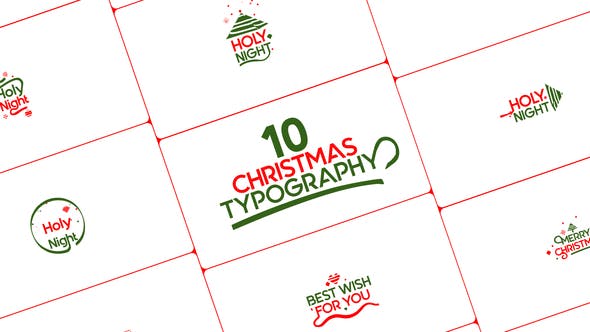 Christmas Typography - 34756960 Download Videohive
