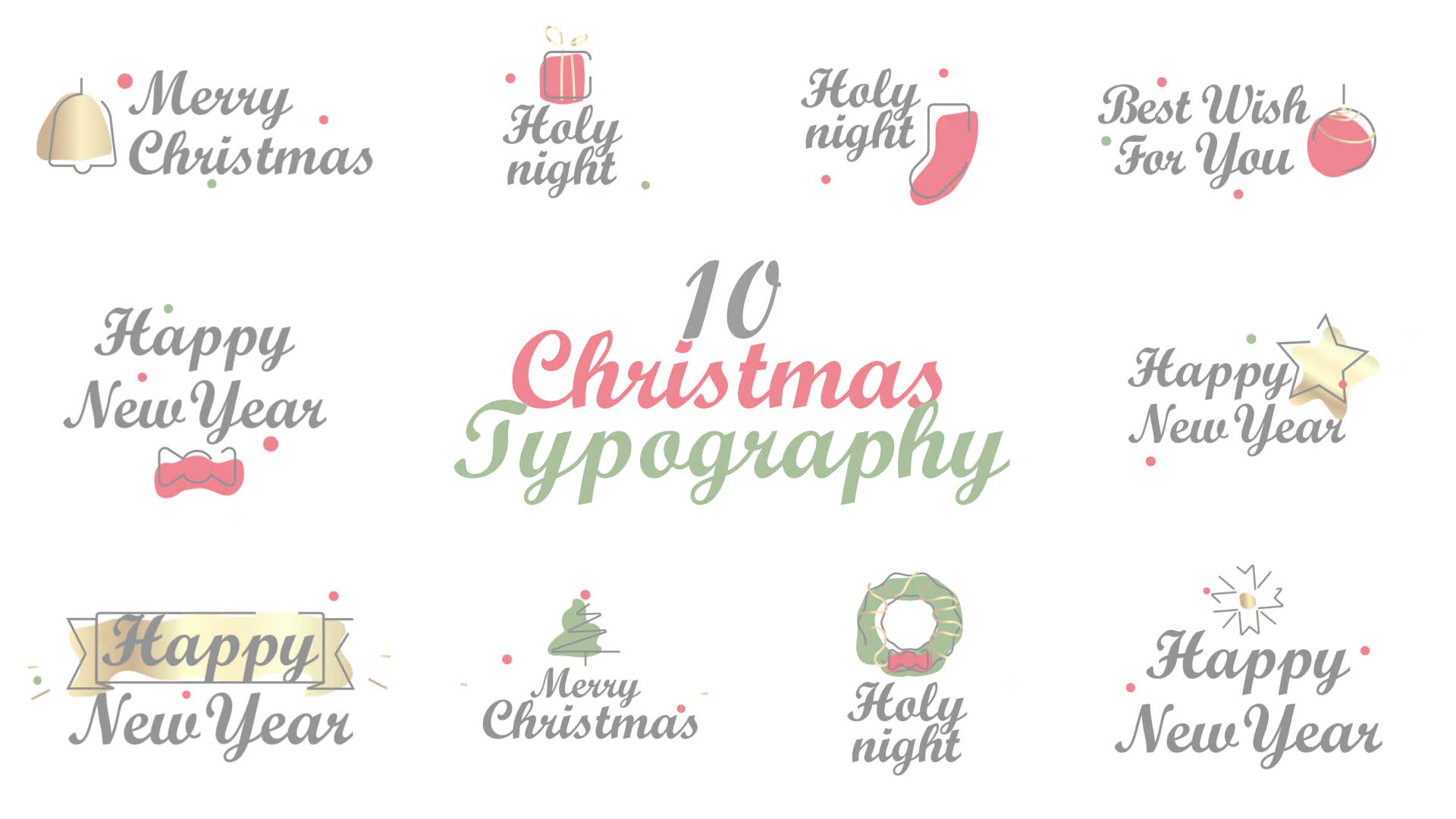 Christmas Typography Videohive 34791702 After Effects Image 10