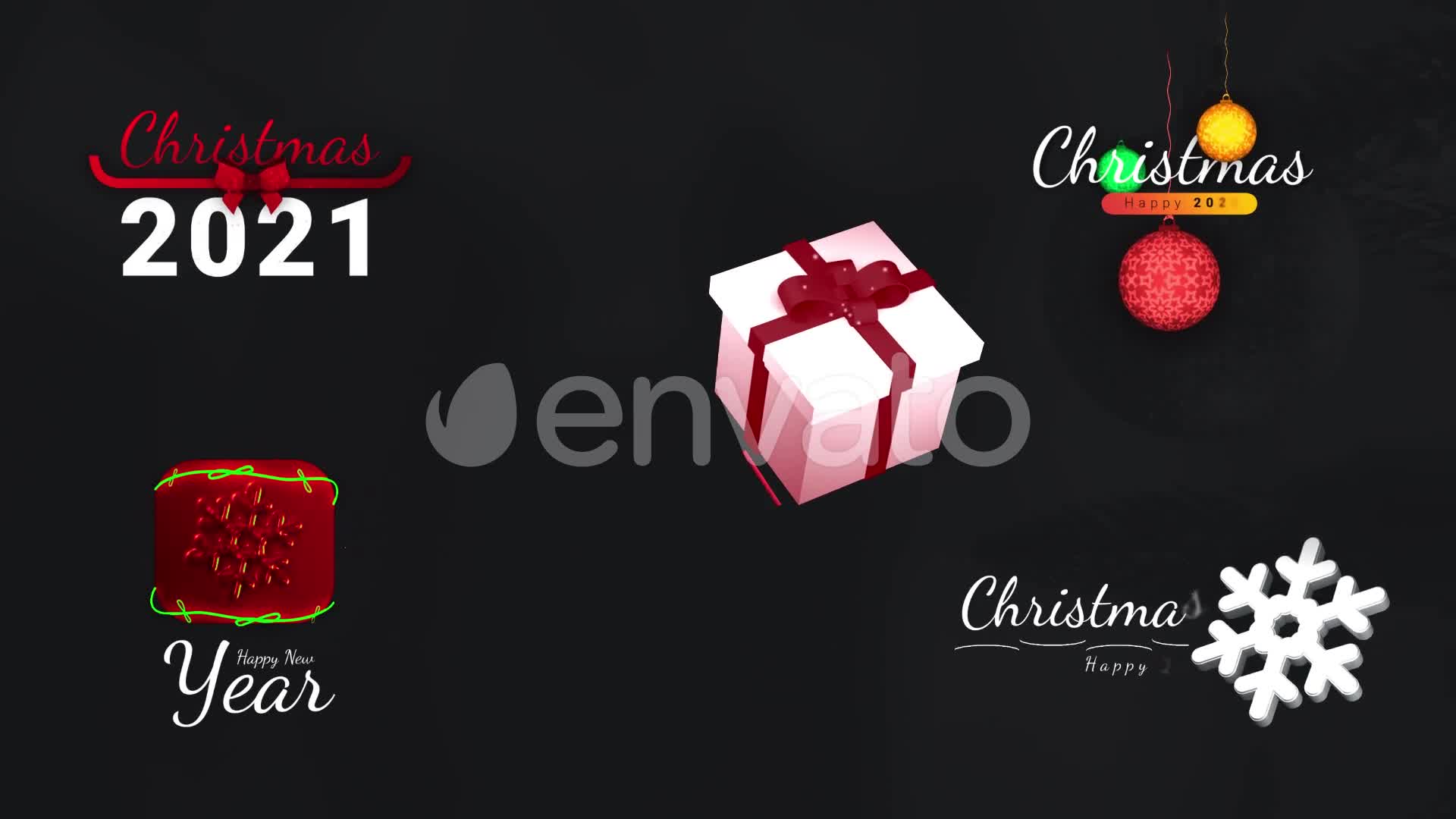 Christmas Unique Titles Videohive 29685564 Apple Motion Image 1