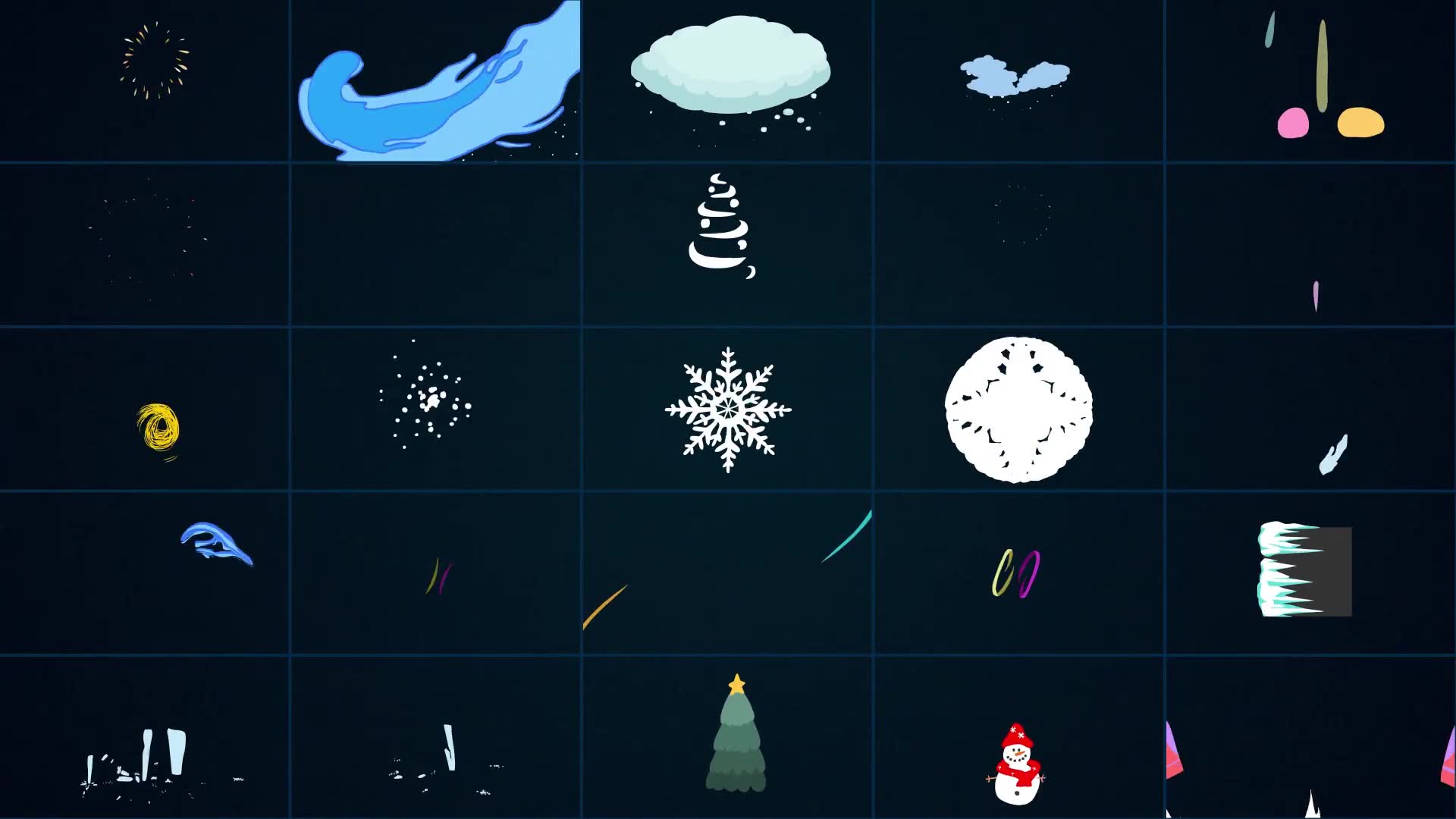 Christmas Winter Animations for DaVinci Resolve Videohive 35324932 DaVinci Resolve Image 2