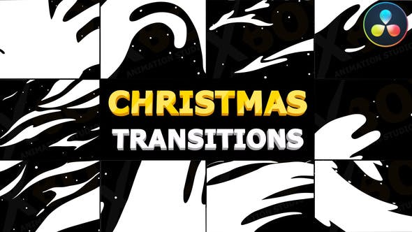Christmas Winter Transitions | DaVinci Resolve - Videohive Download 35269954
