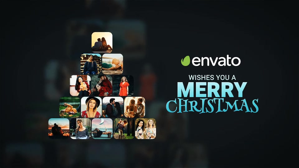 Christmas Wish // Christmas Logo Reveal // Mosaic Christmas Logo Reveal Videohive 49820224 After Effects Image 8