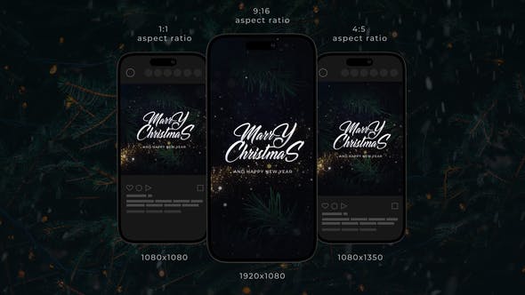 Christmas Wishes Instagram Stories - Videohive Download 42193653