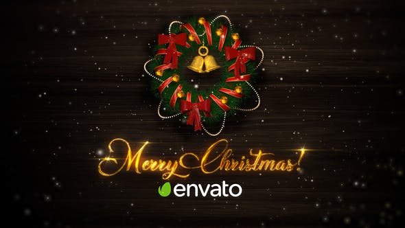 Christmas Wreath Card - Videohive Download 25273178