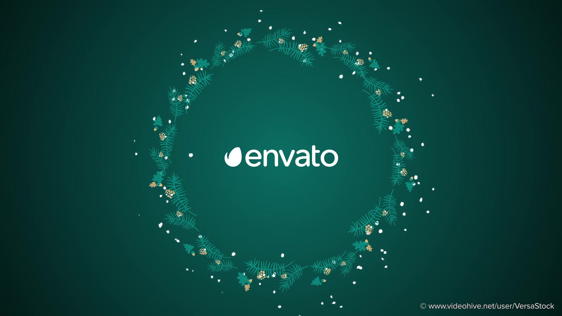 Christmas Wreath Logo Endframe Kit Videohive 34410868 After Effects Image 4