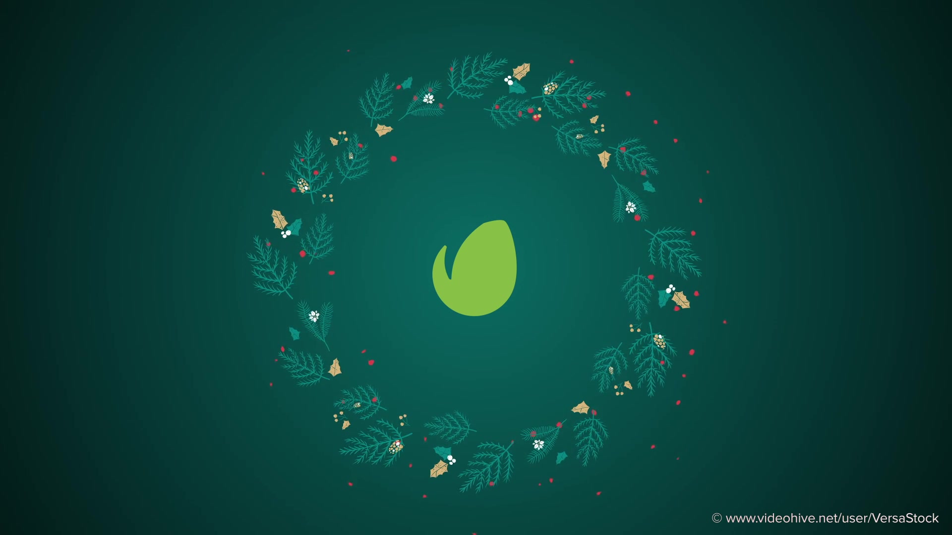 Christmas Wreath Logo Endframe Kit Videohive 34410868 After Effects Image 9