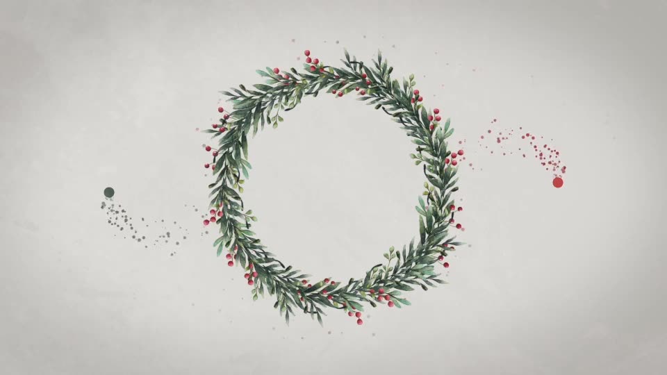 Christmas Wreath Logo Videohive 22991247 After Effects Image 2
