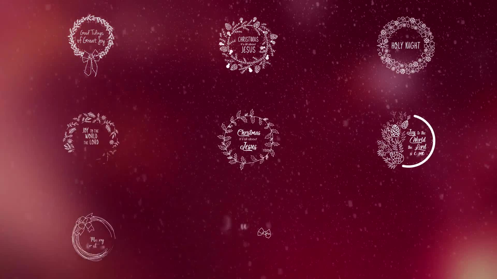 Christmas Wreath Titles Videohive 25115922 After Effects Image 2