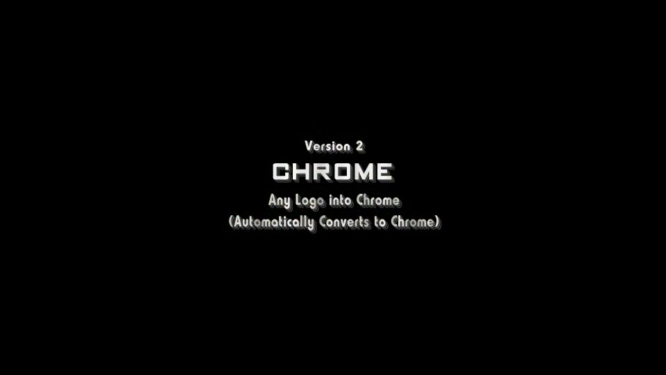 Chrome Logo Reveal - Download Videohive 16774457