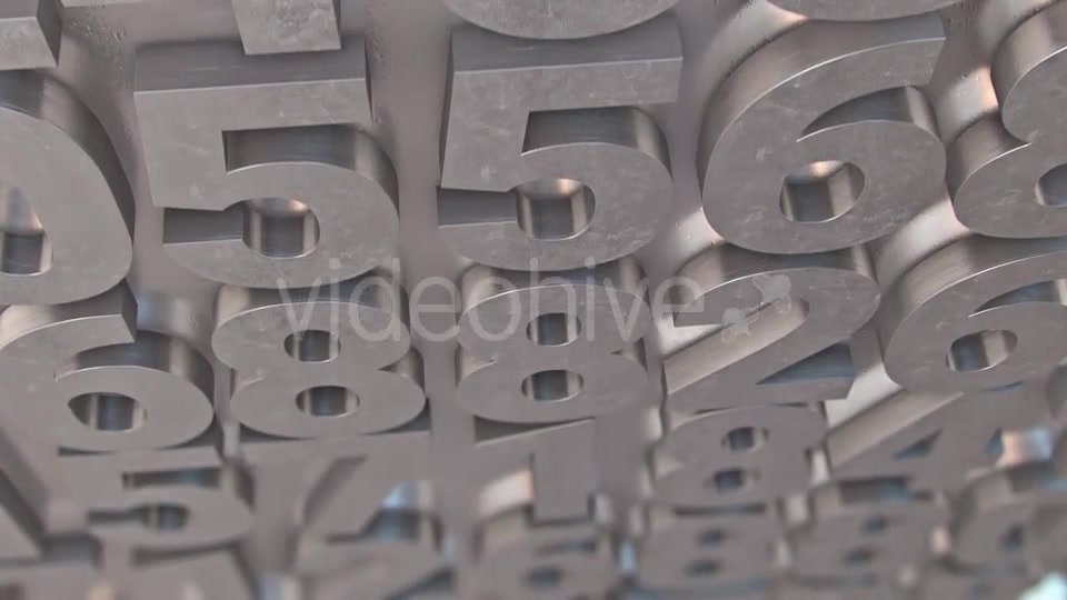 Chrome Number Wall v3 - Download Videohive 14954534