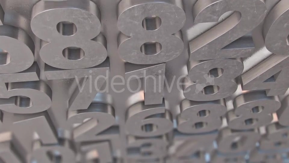 Chrome Number Wall v3 - Download Videohive 14954534