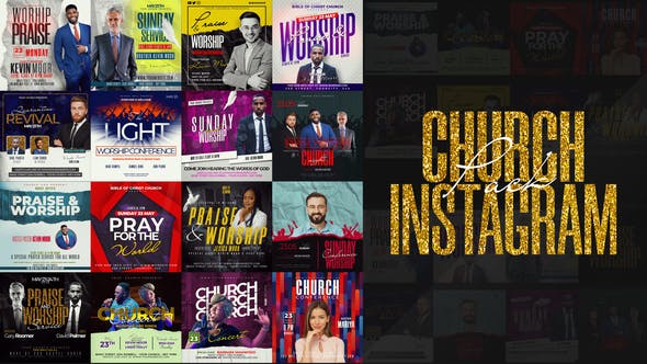 Church Instagram Pack - 32539780 Videohive Download