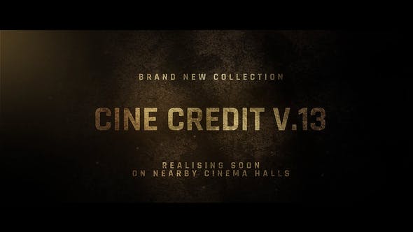 Cine Credit V.13 - 31939832 Videohive Download