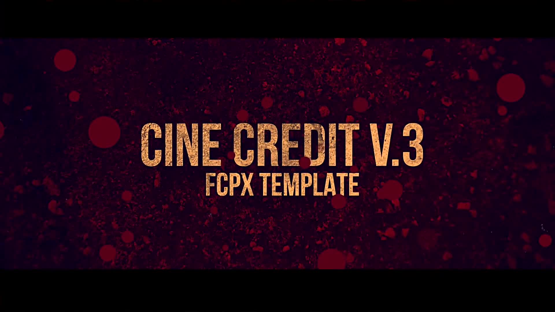 Cine Credit V.3 Videohive 24733548 Apple Motion Image 1