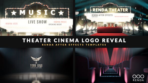Cinema Intro Curtain Logo Reveal - 29359910 Videohive Download