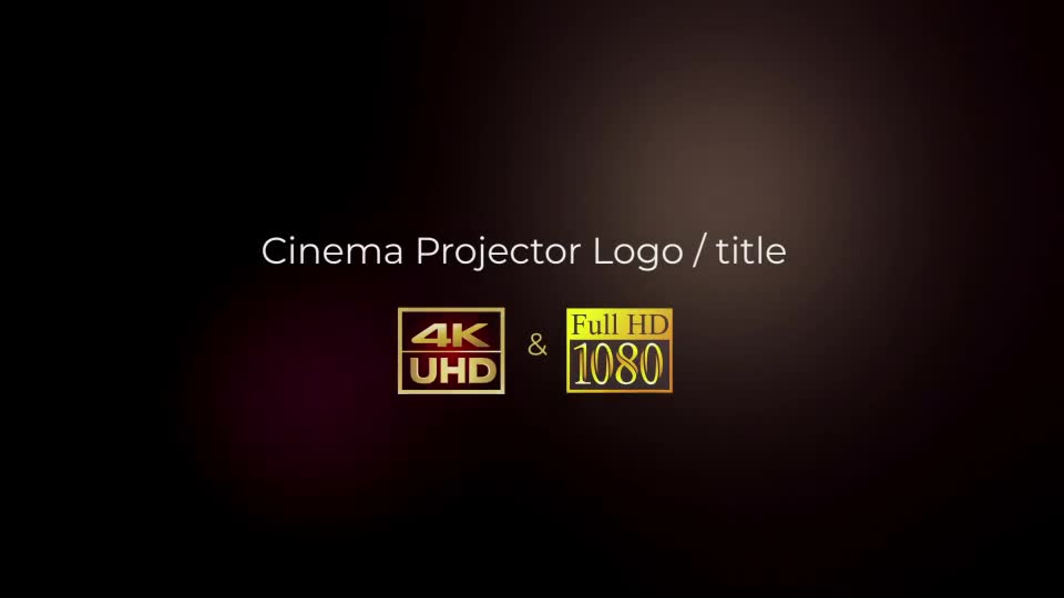 Cinema Projector Logo Videohive 22603618 After Effects Image 1