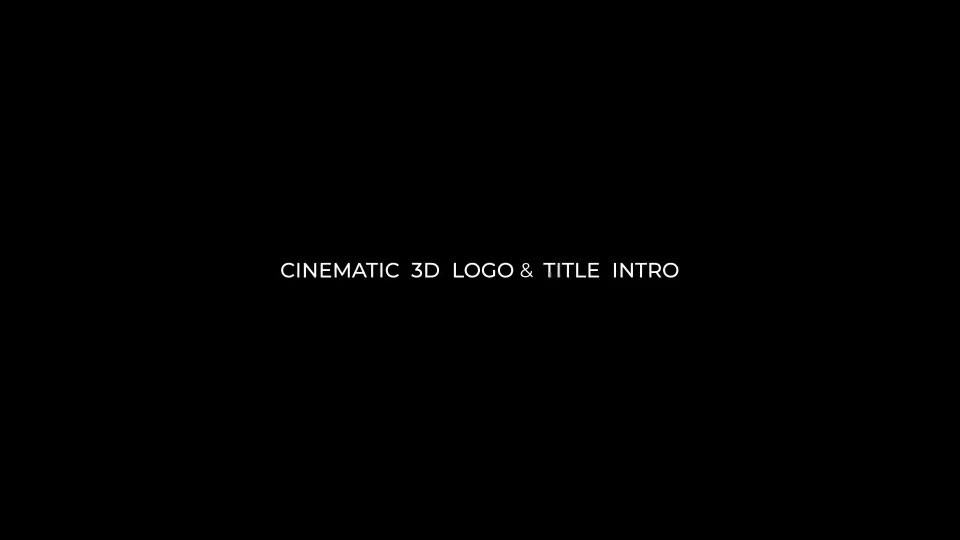Cinematic 3D Logo / Title Opener Videohive 24091289 After Effects Image 1