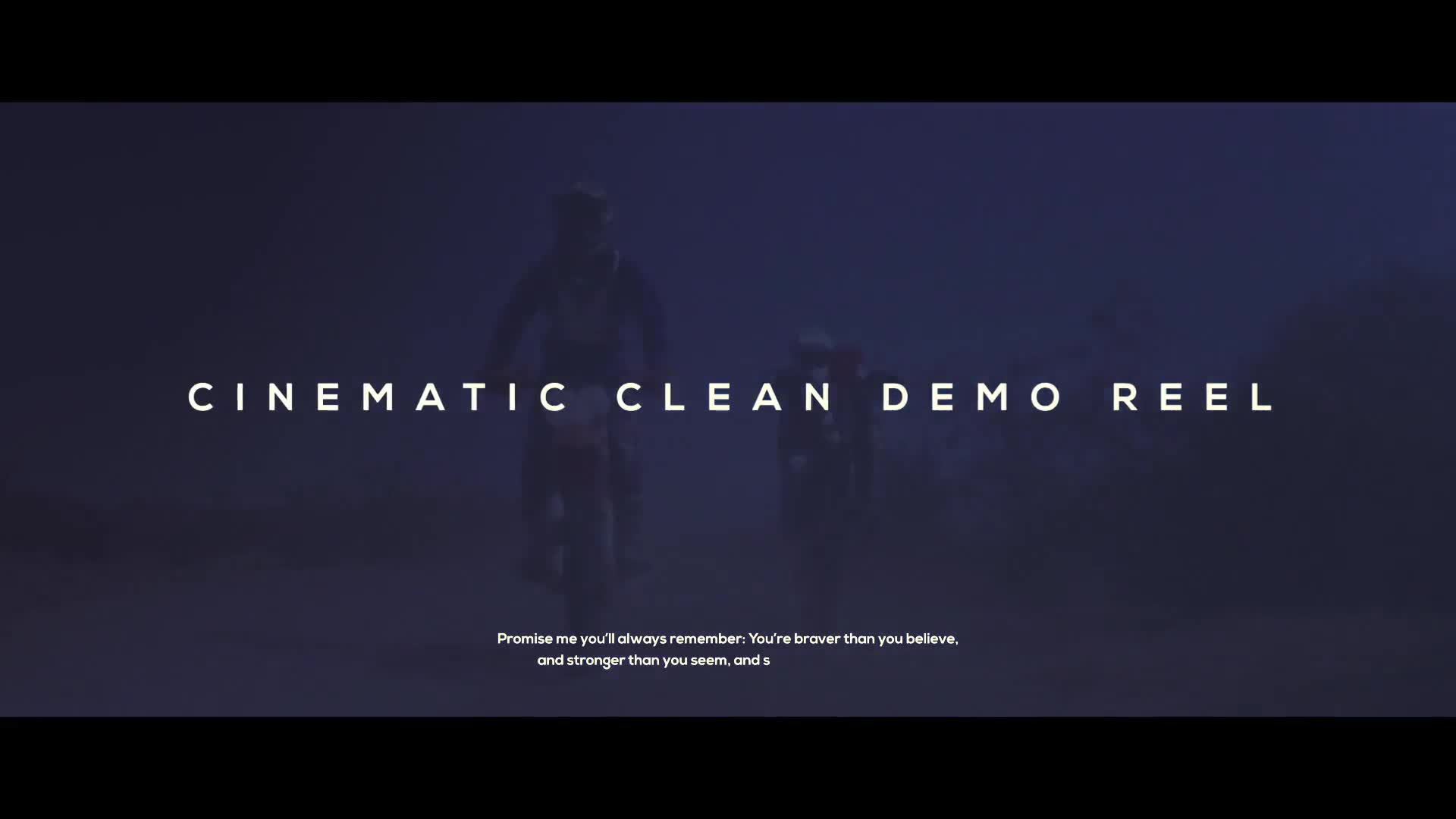 Cinematic Demo Reel Videohive 18671140 After Effects Image 1