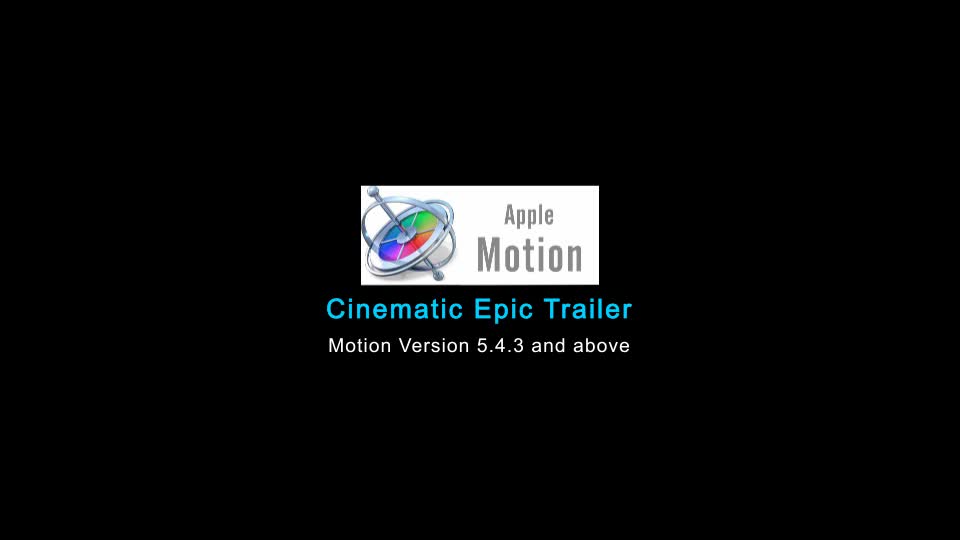 Cinematic Epic Trailer Apple Motion Videohive 32047075 Apple Motion Image 1