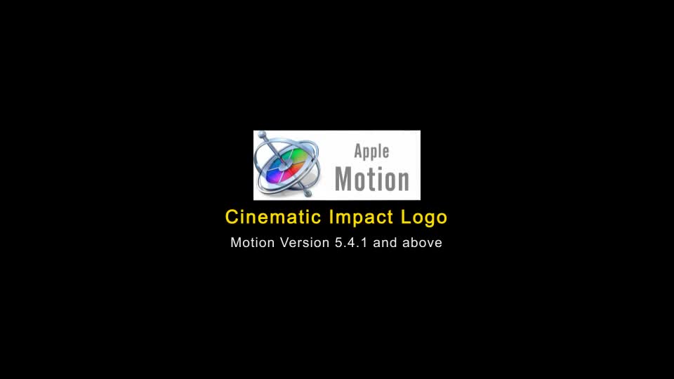 Cinematic Fire Impact Logo Apple Motion - Download Videohive 22605959