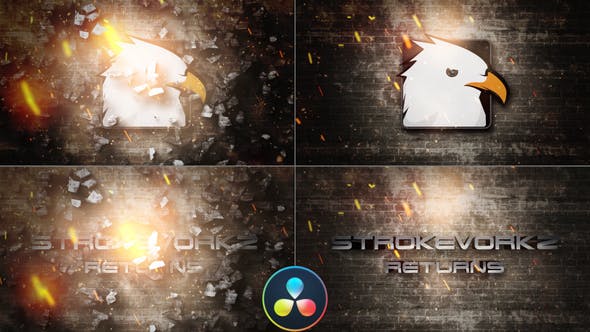 Cinematic Fire Impact Logo DaVinci Resolve - Download 33054572 Videohive